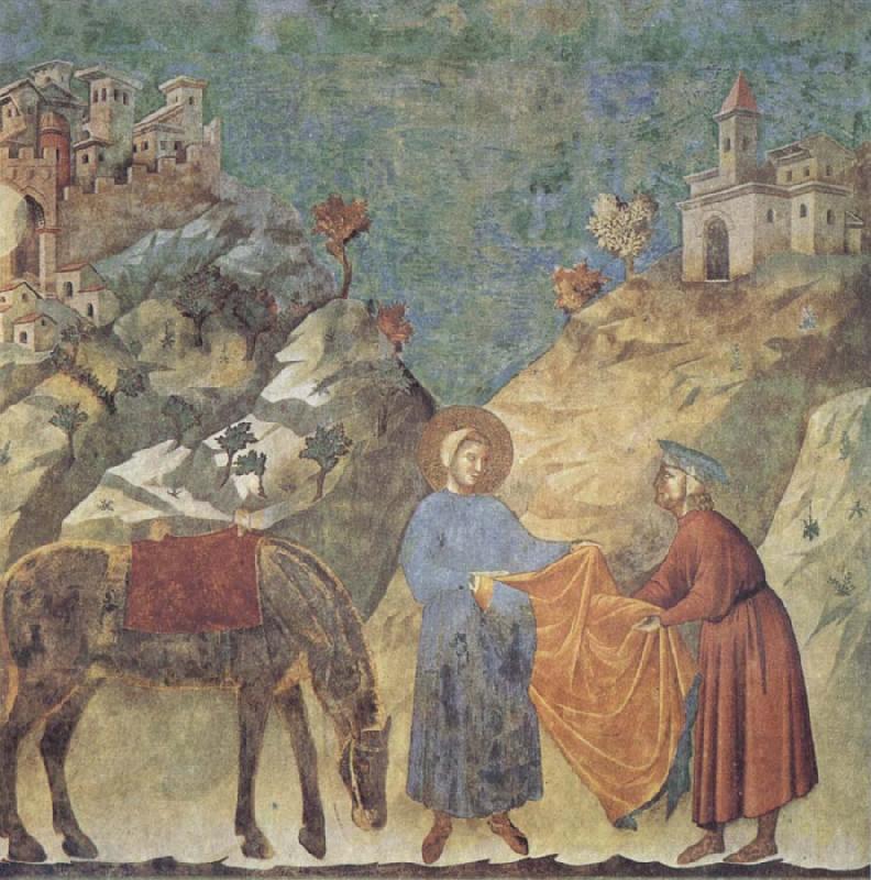 GIOTTO di Bondone St Francis Giving his Cloak to a Poor Man